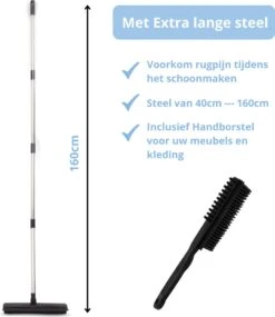 2 In 1 Rubberen Bezem – Bezem Binnen & Buiten – Vloerwisser Met Steel - Met Huisdierhaar Verwijderaar - Vloertrekker – Veger - Extra Lang 160cm 19 2 In 1 Rubberen Bezem – Bezem Binnen & Buiten – Vloerwisser Met Steel - Met Huisdierhaar Verwijderaar - Vloertrekker – Veger - Extra Lang 160cm -Gardena Winkel 1039x1200 2