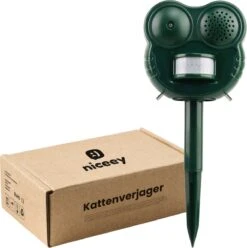 Niceey Kattenverjager - Ultrasone Verjager- Kattenschrik - Vogelverjager - Marterverjager - Ongedierte Verjager - Op Batterijen - Waterdicht - Extra Groot Bereik -Gardena Winkel 1194x1200 6