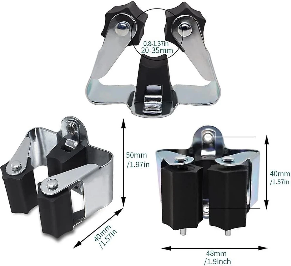 Deal Tools Multi Wand Houder - Bezemhouder - Gereedschap Houder - Bezem Ophangsysteem - Ophangsysteem Tuingereedschap - Set Inclusief Bevestigingsmateriaal - 12 Houders 8 Deal Tools Multi Wand Houder - Bezemhouder - Gereedschap Houder - Bezem Ophangsysteem - Ophangsysteem Tuingereedschap - Set Inclusief Bevestigingsmateriaal - 12 Houders - Afbeelding 6