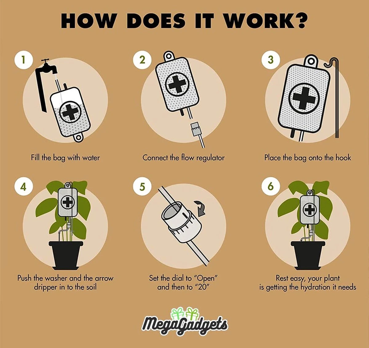 MikaMax Watergeefsysteem Voor Kamerplanten - Infuus Voor Planten - 8 Dagen Automatisch Water - 450 Ml 6 MikaMax Watergeefsysteem Voor Kamerplanten - Infuus Voor Planten - 8 Dagen Automatisch Water - 450 Ml - Afbeelding 4