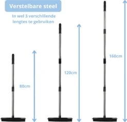 2 In 1 Rubberen Bezem – Bezem Binnen & Buiten – Vloerwisser Met Steel - Met Huisdierhaar Verwijderaar - Vloertrekker – Veger - Extra Lang 160cm 27 2 In 1 Rubberen Bezem – Bezem Binnen & Buiten – Vloerwisser Met Steel - Met Huisdierhaar Verwijderaar - Vloertrekker – Veger - Extra Lang 160cm -Gardena Winkel 1200x1156 8