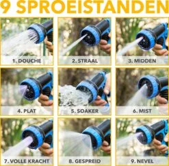 Complete Set Tuinslang Van 30 Meter Met Flexibel Ontwerp – Sproeikop Met 9 Standen – Licht In Gewicht & Makkelijk Opbergen – Uitrekbare Slang - 16 Complete Set Tuinslang Van 30 Meter Met Flexibel Ontwerp – Sproeikop Met 9 Standen – Licht In Gewicht & Makkelijk Opbergen – Uitrekbare Slang - -Gardena Winkel 1200x1177 19