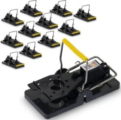 Wonact Muizenval - Muizenklem - 12 Stuks - Extra Sterk - 100% Pakkans – Voor Binnen En Buiten - Inclusief E-boek