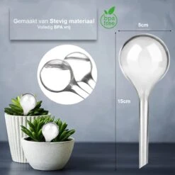 Waterdruppelaar Set Van 6 Stuks - Waterdruppelaar Voor Planten - Watergeefsysteem - Waterbol Irrigatiesysteem - Automatisch Druppelsysteem Voor Kamerplanten & Tuin - Watergever - Doorzichtig - 15cm 14 Waterdruppelaar Set Van 6 Stuks - Waterdruppelaar Voor Planten - Watergeefsysteem - Waterbol Irrigatiesysteem - Automatisch Druppelsysteem Voor Kamerplanten & Tuin - Watergever - Doorzichtig - 15cm -Gardena Winkel 1200x1200 1896