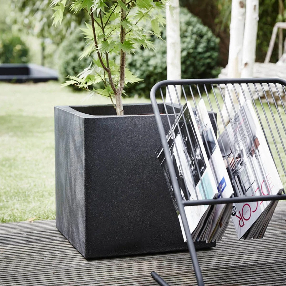 Capi Europe - Bloempot Vierkant Smooth NL - 30x30x30 - Zwart - Voor Binnen En Buiten - KBL902 13 Capi Europe - Bloempot Vierkant Smooth NL - 30x30x30 - Zwart - Voor Binnen En Buiten - KBL902 - Afbeelding 11