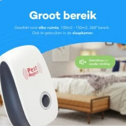 4 Pack Ultrasone Muizenverjager - Ongedierte Verjager - Muizenval - Diervriendelijk - Pest Reject - Repeller - Ratten Bestrijding - Muggenstekker - Vliegen - Insecten - Marter - Geluidloos - Wit -Gardena Winkel 1200x1200 965