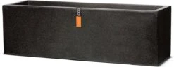 Capi Europe - Bloembak Rechthoek Laag 73x20x20 - Zwart - Bloempot Voor Buiten - FIT961
