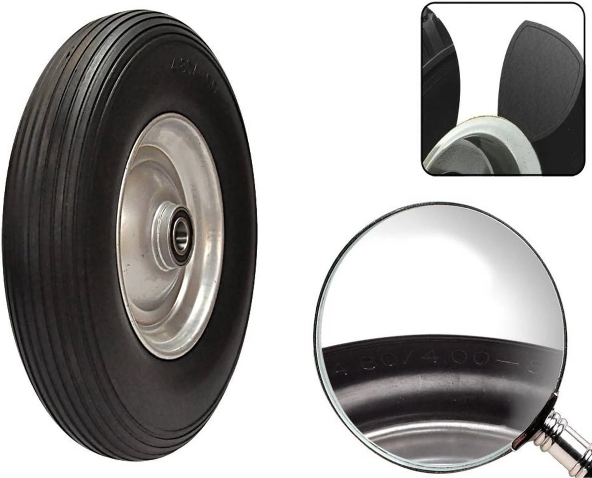 Benson Anti Lek Kruiwagenwiel 4.80 / 4.00-8 Mix Kleur 5 Benson Anti Lek Kruiwagenwiel 4.80 / 4.00-8 Mix Kleur - Afbeelding 3